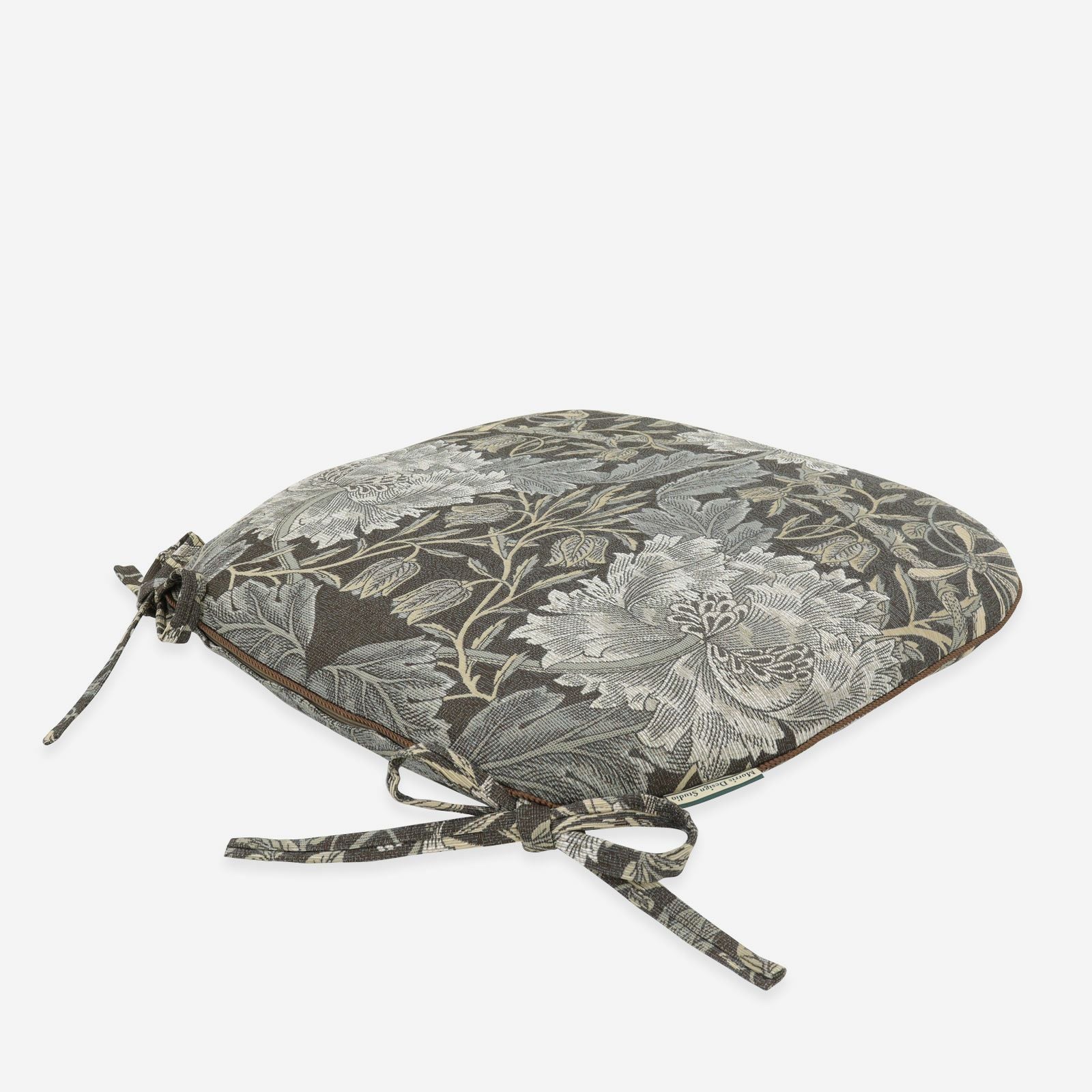 表面／カラー：ダークブラウン／45cm×43cm／高級感あるナチュラルな織物に仕上げました