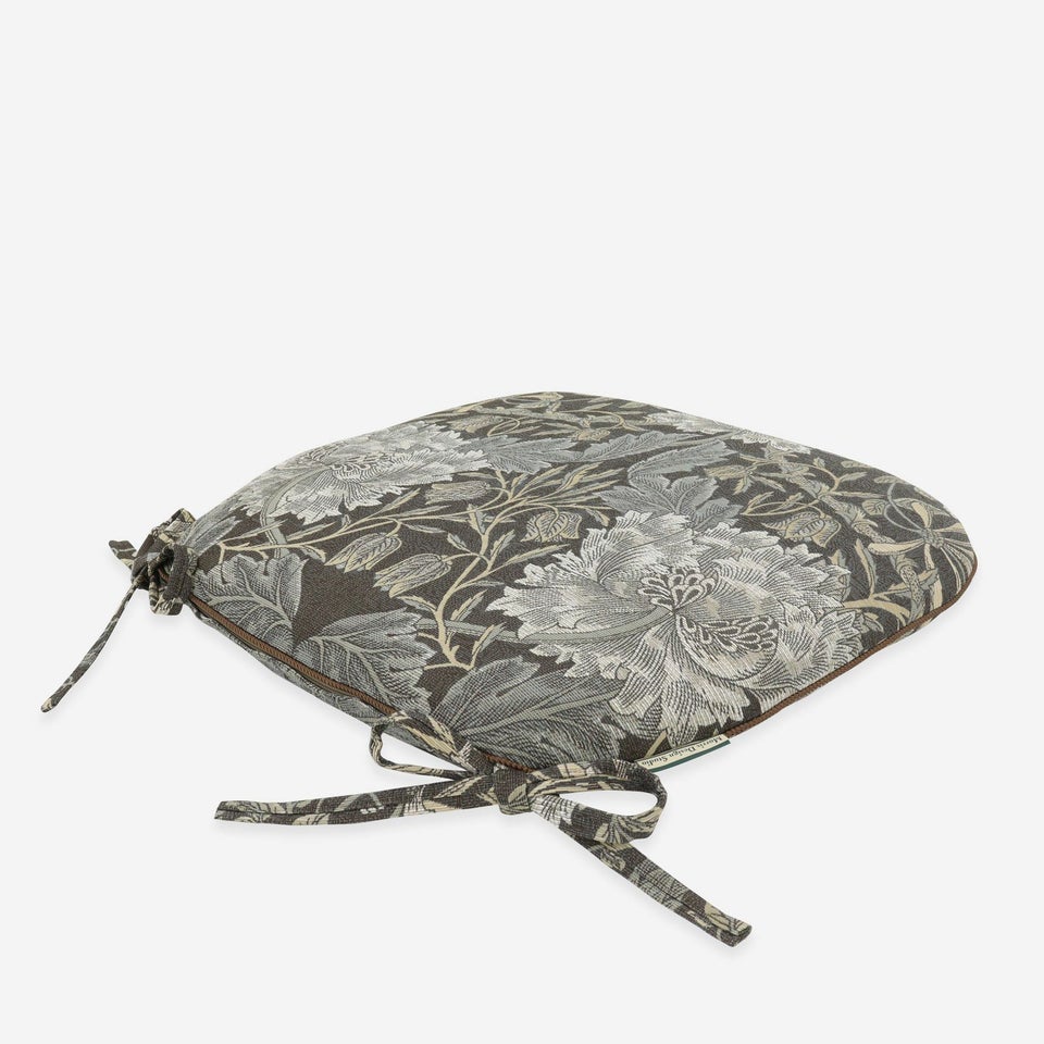 表面／カラー：ダークブラウン／45cm×43cm／高級感あるナチュラルな織物に仕上げました