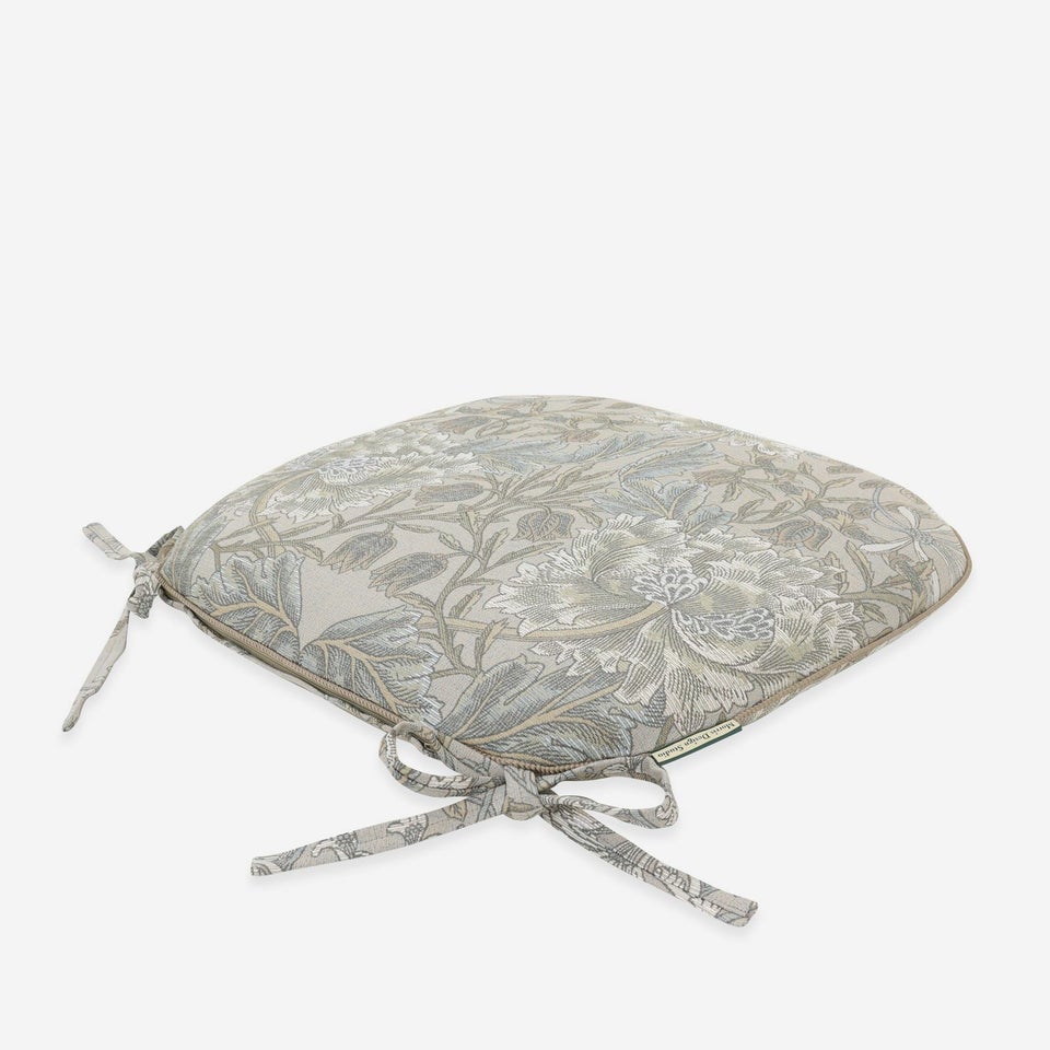 表面／カラー：グレー／45cm×43cm／高級感あるナチュラルな織物に仕上げました