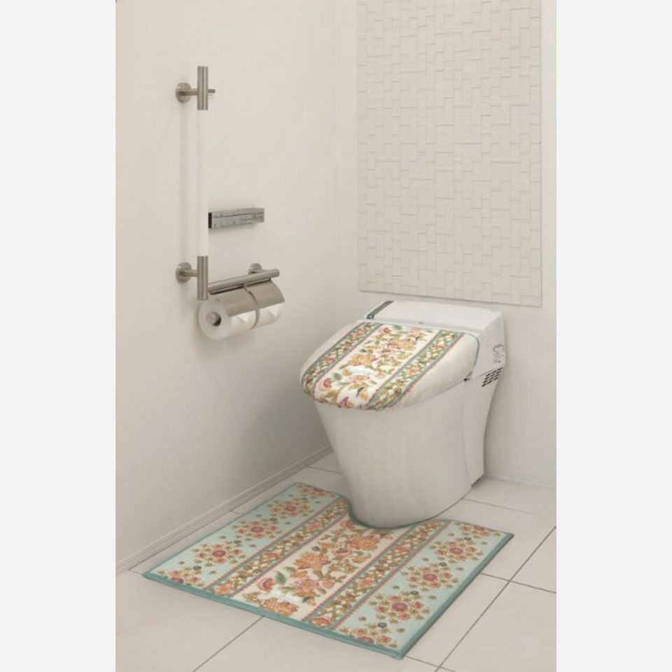 同色でトイレフタカバーのご用意もあり、同じデザインでコーディネートしていただけます