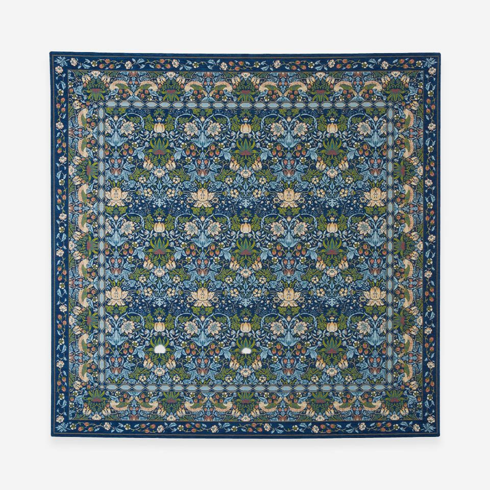 表面／カラー：ブルー／約200cm×200cm