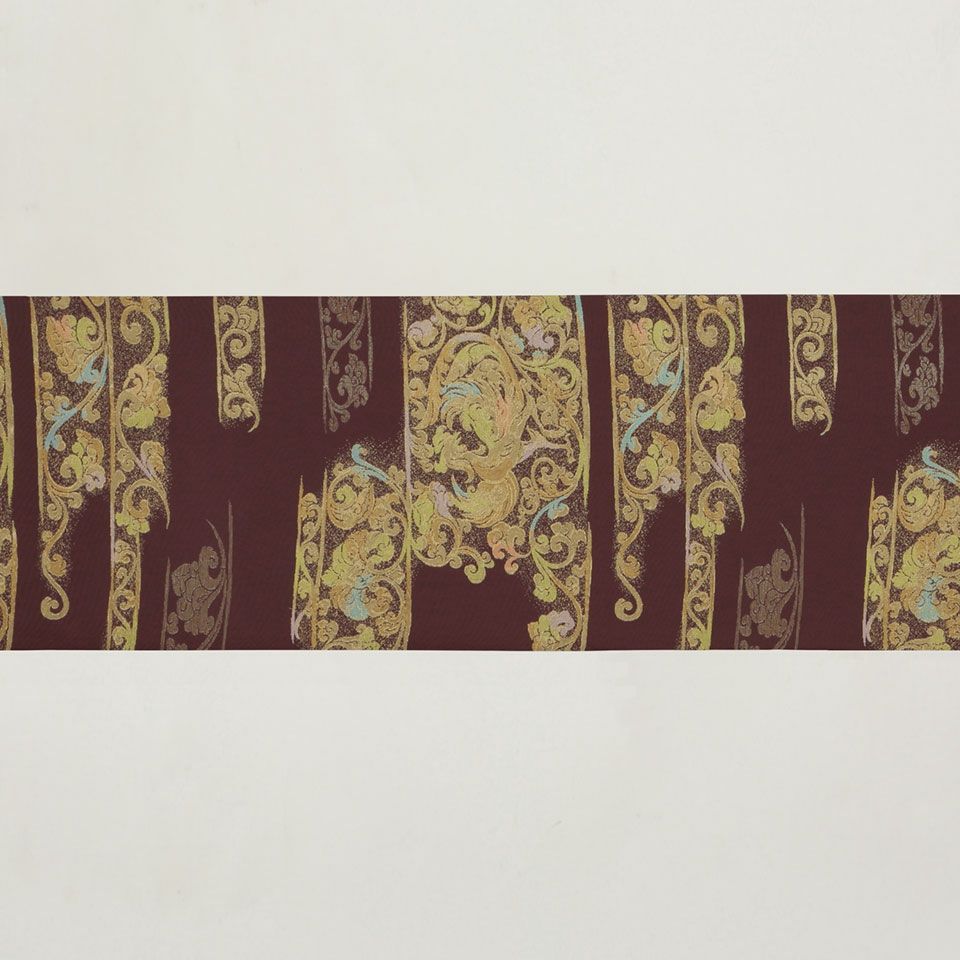 MO-3132 袋帯 川島織物 鳳凰と花唐草 金駒刺繍 金銀糸 白銀色 佐賀錦 藤 菊 鳳凰 袋帯 金銀糸 139 | kimono Re:和 [online store