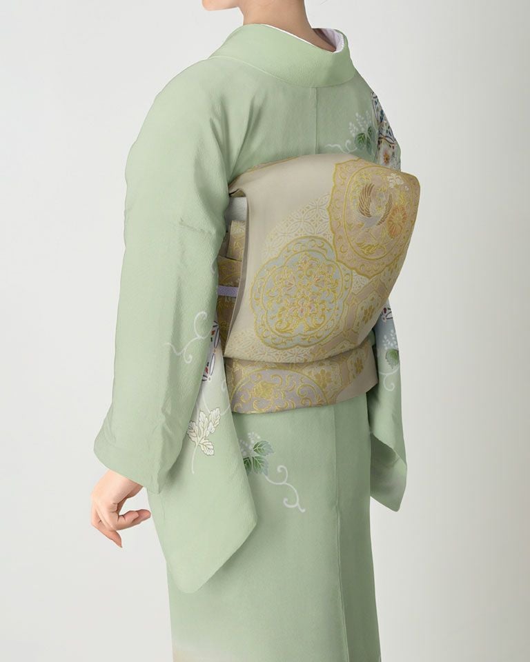 【極美品】川島織物 重宝裂 瑞鳥唐草（ずいちょうからくさ） 桐箱入り 川島織物 袋帯 瑞鳥鏡文 | 【公式】川島織物セルコンオンラインショップ