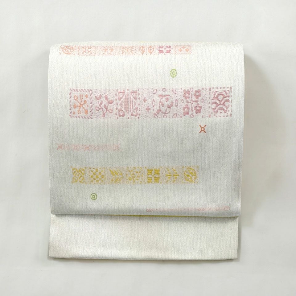 川島織物 名古屋帯（単衣） SOUVENIR（白） | 【公式】川島