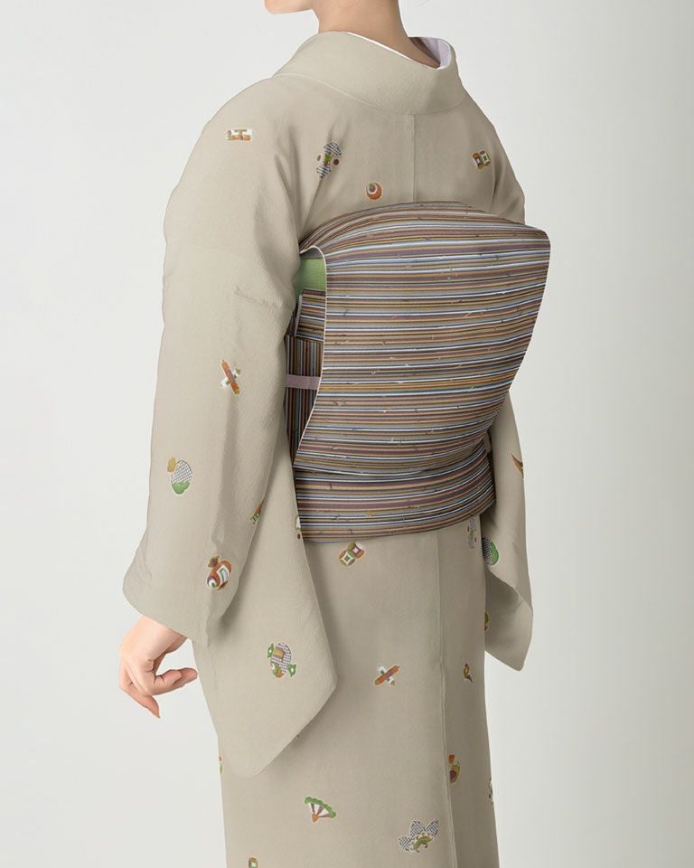 仕付け糸付き 名古屋帯 未使用品・しつけ糸付き】名古屋帯 NO-14 エンジ地 | リサイクルの着物