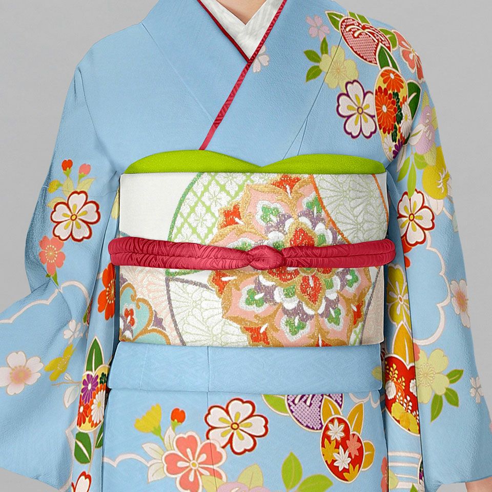 川島織物 ジュニア用 七五三 白地 七宝 全通 袋帯 川島織物 袋帯 七宝燦華 | 【公式】川島織物セルコンオンラインショップ