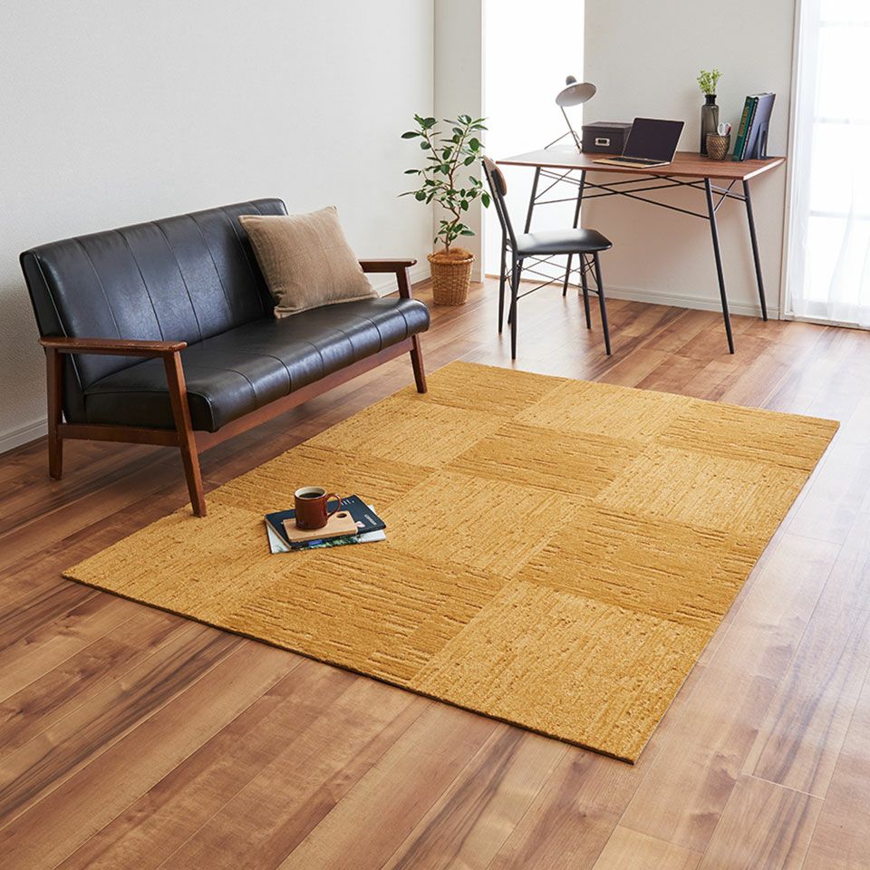 イエロー12枚使用／市松貼り