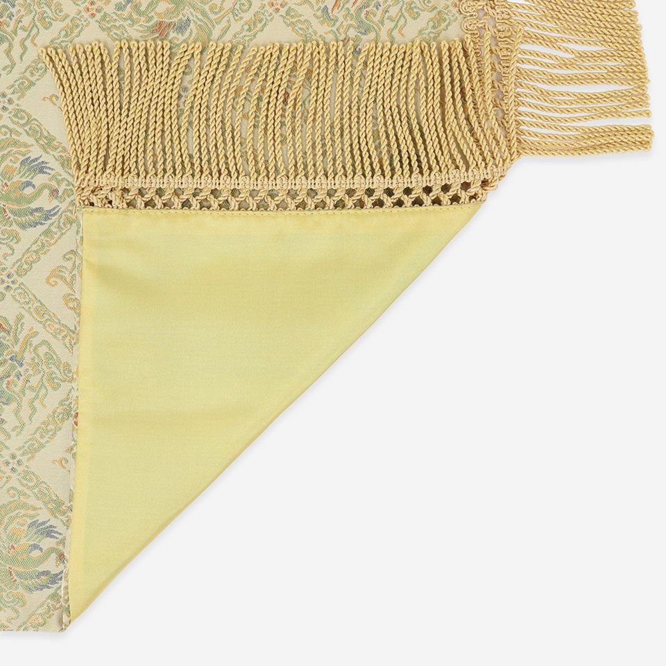 裏面／表面カラー：ベージュ／フリンジに合わせたカラーを使用しております