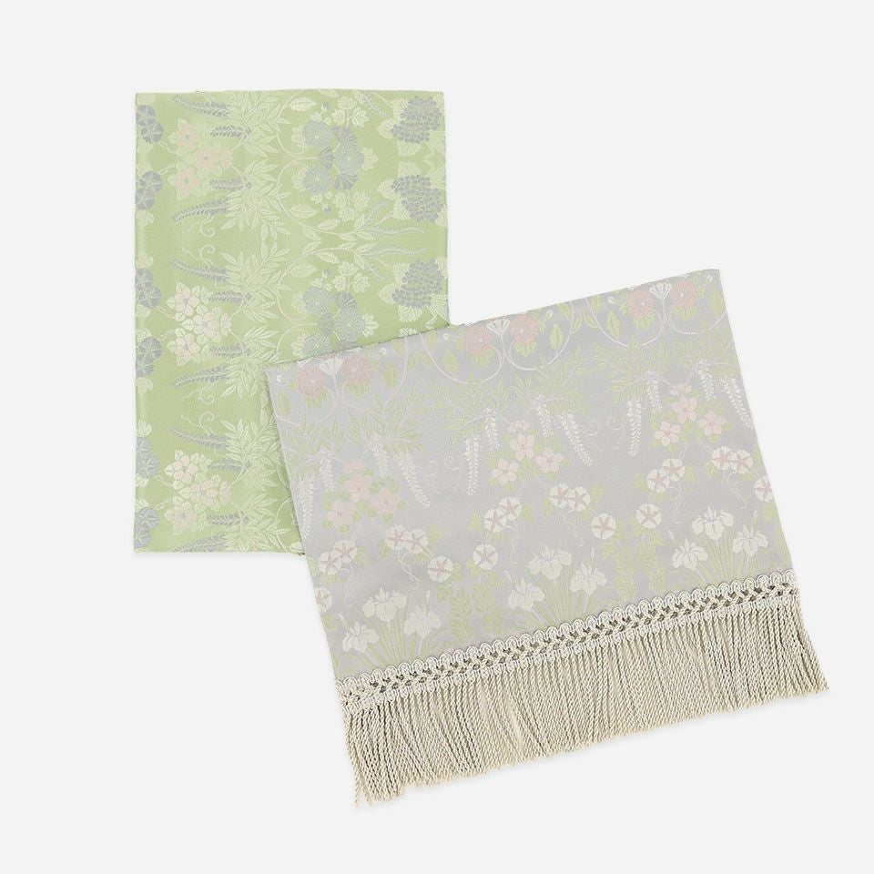 テーブルセンター 重宝裂 芳文四季草花（ほうぶんしきそうか