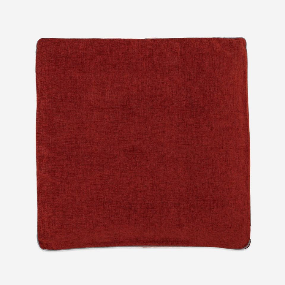 表面／カラー：レッド／55cm×55cm／マチ付き／クッション中材は別売