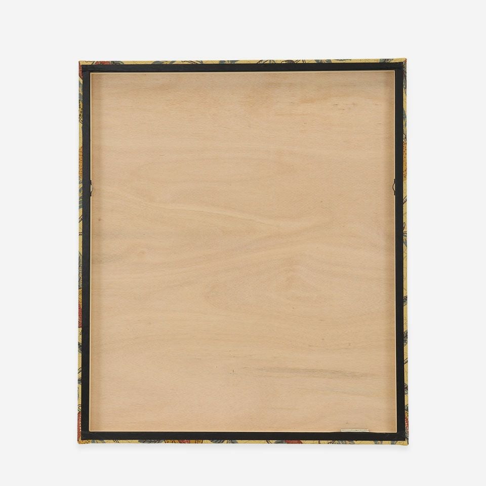 裏面画像／約70cm×60cm／吊り金具は、パネルの両端の梁に固定されています