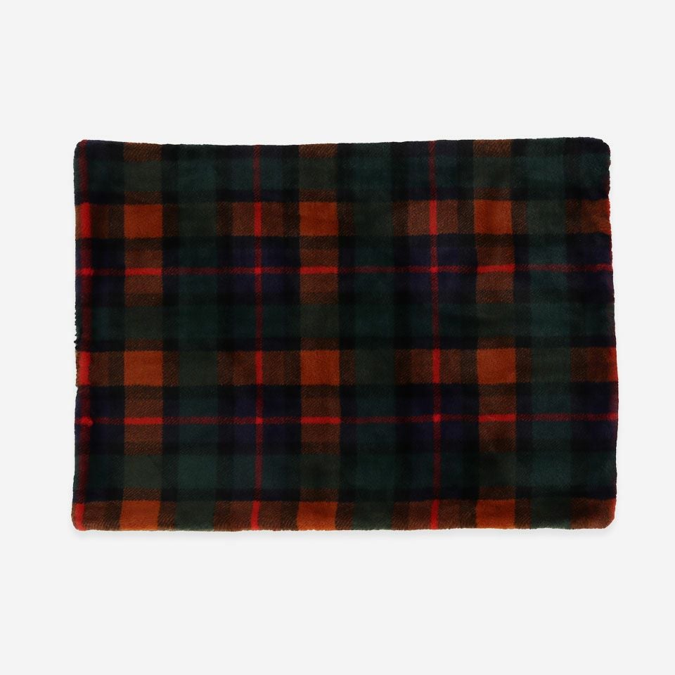 表面／カラー：ネイビー／肌触りの良いフェイクファーブランケットです