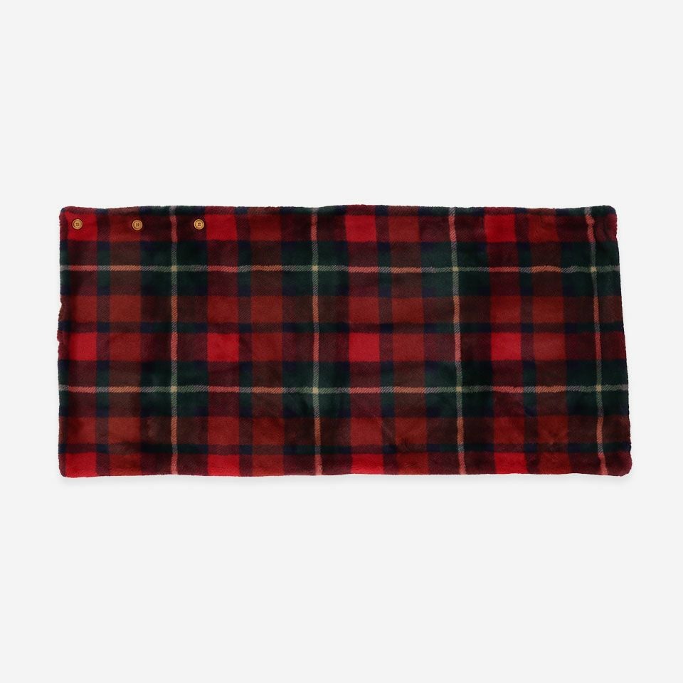 表面／カラー：レッド／約60×130cm／肌触りの良いフェイクファーブランケットです