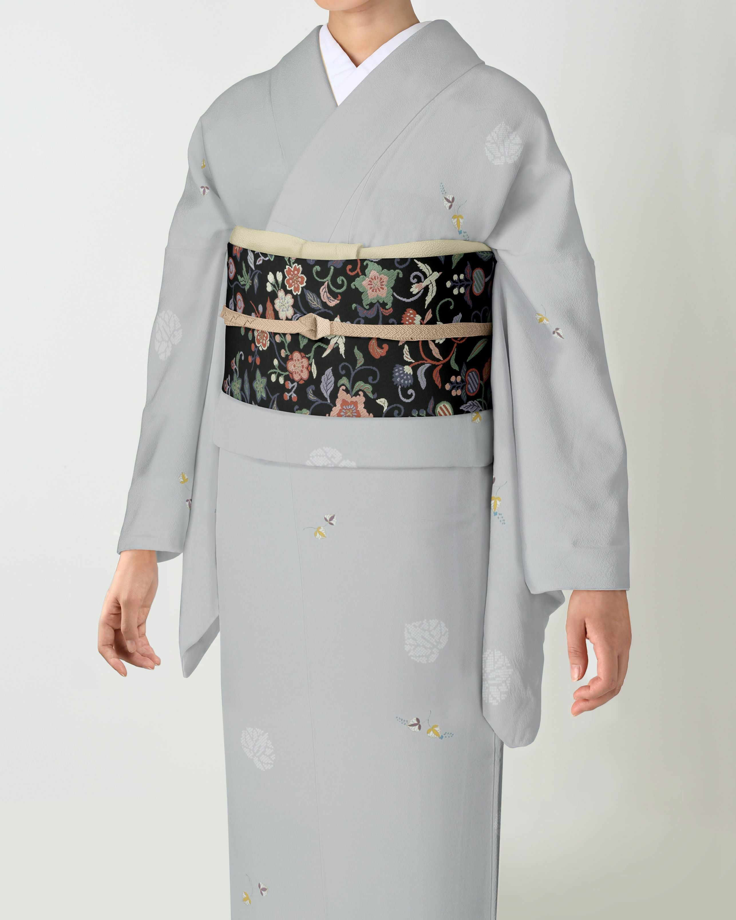 受注生産品】Yulia to Kawashima 名古屋帯 花苑遊鳥文(黒) | 【公式