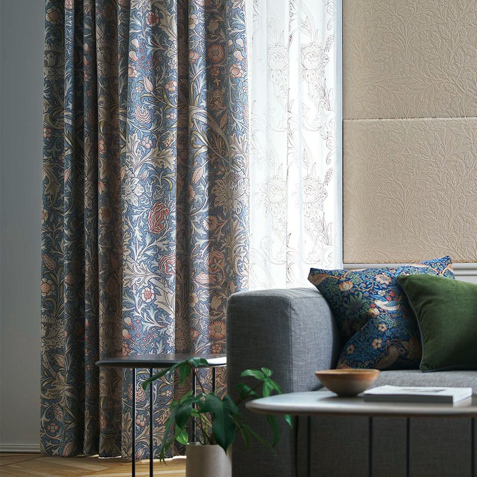 イメージ画像／ウィリアム・モリスらしい美意識が随所に感じられ、伸びやかなリピートと巧みに構成されたパターンが、空間に広がりをもたらします