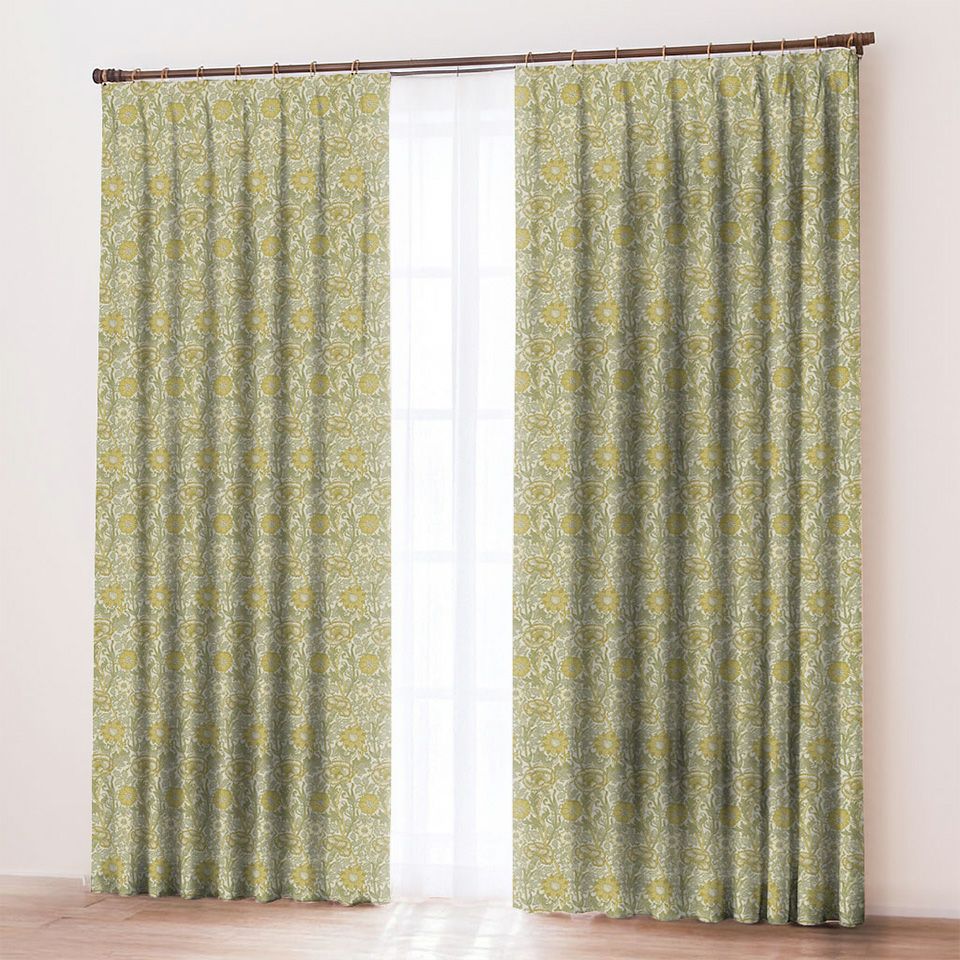 イメージ画像／ベースは様々な部屋になじみやすいカラー、柄の大きさも程よいので窓の大きさを選ばずご使用いただけます