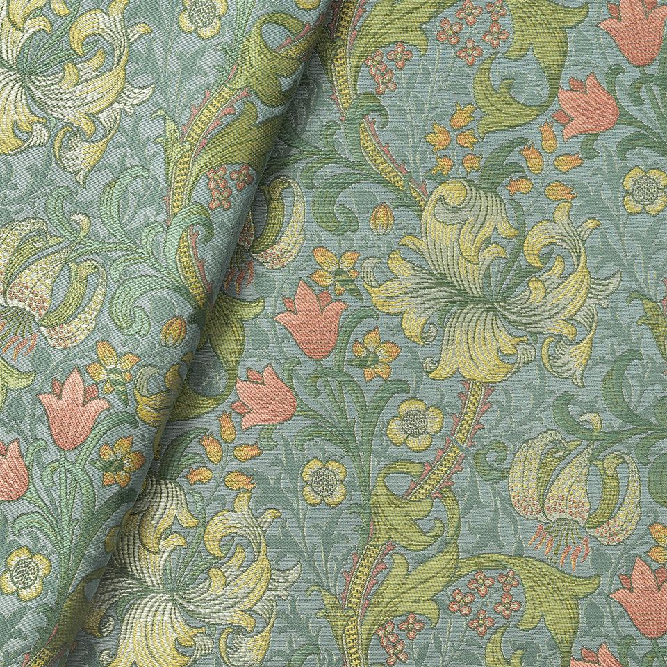 生地拡大画像／少し光沢感を強調し、エレガントで女性的な雰囲気の織物に仕上げました