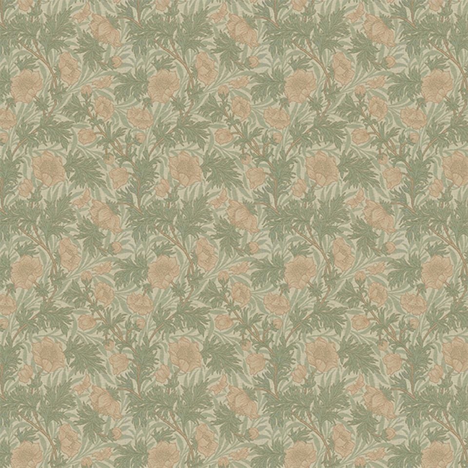 生地画像／シックな色調の多いモリス・コレクションの中ではめずらしい、淡い色使いのファブリックです