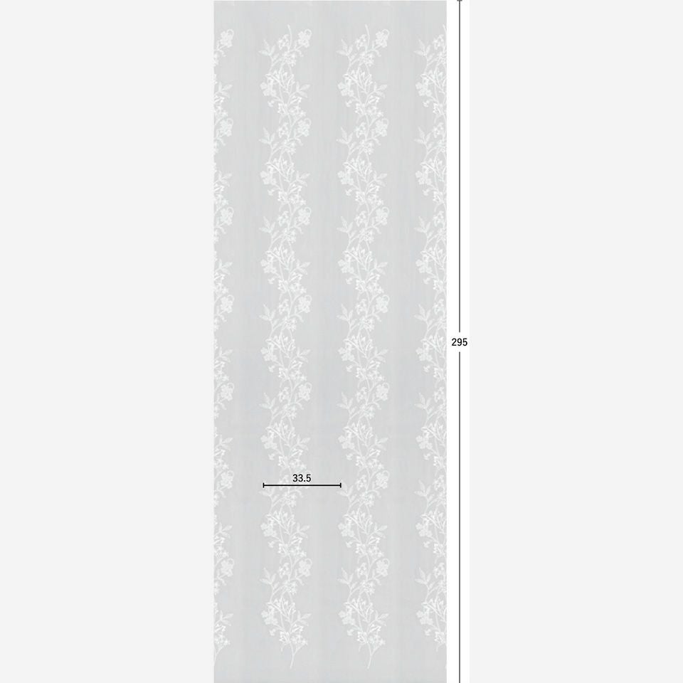 ジャスミン Morris Design Studio レースカーテン MM3159 【2.3倍ヒダ