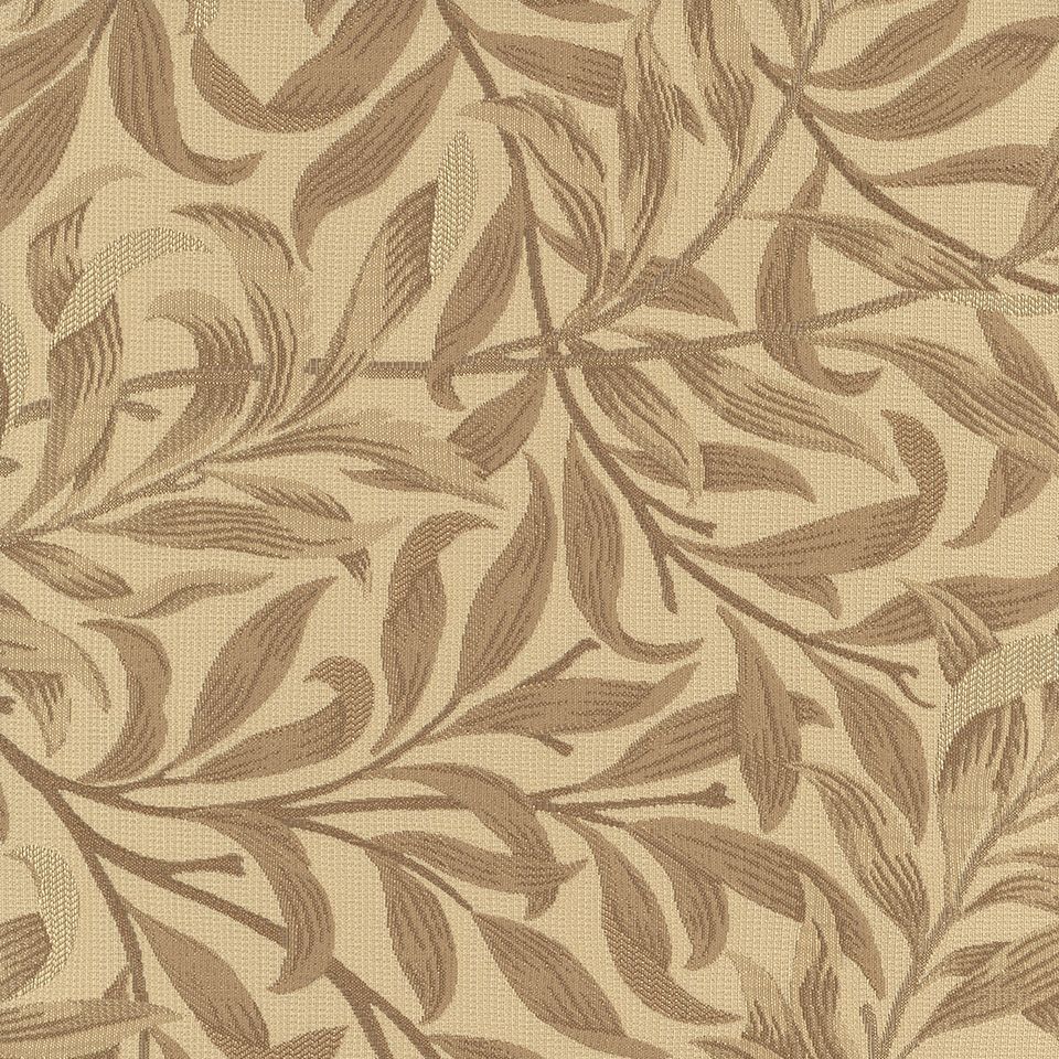 生地拡大画像／柳の枝の流れと、細長い柳の葉で全面が埋め尽くされています