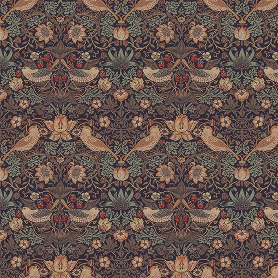 生地画像／奥行き感の感じられるジャカード織で重厚感があり、クラシックテイストの家具との相性がいいです