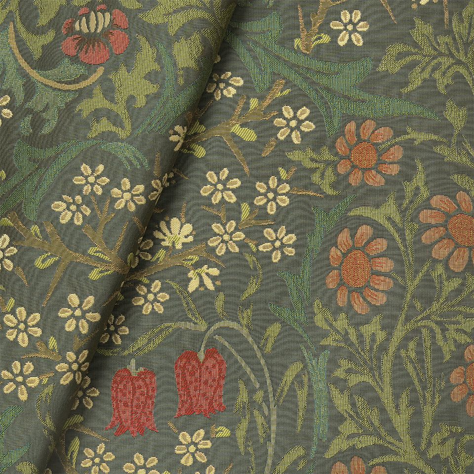 生地拡大画像／咲き乱れる色とりどりの小花を表現し、かわいらしいファブリックに仕上げています