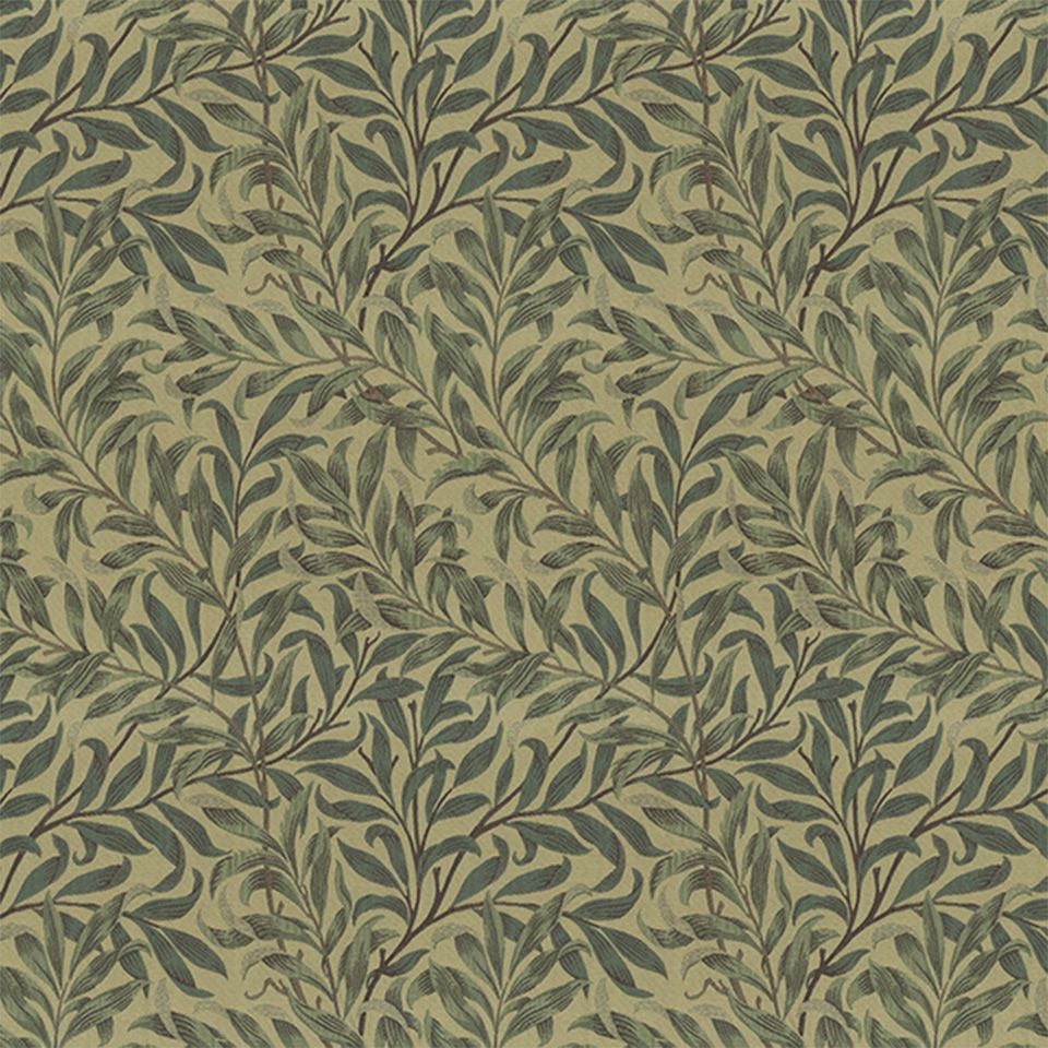 生地画像／自邸近くのテムズ川の土手の柳からアイデアを得て作られた柄です