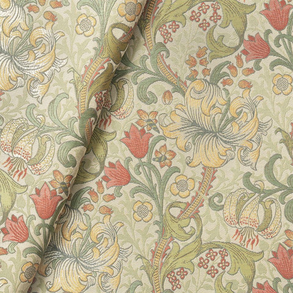 生地拡大画像／少し光沢感を強調し、エレガントで女性的な雰囲気の織物に仕上げました