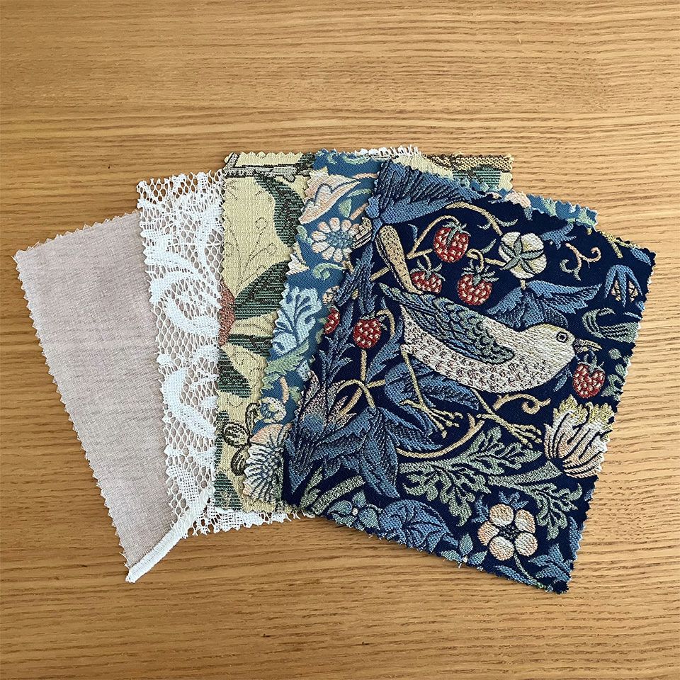 ラークスパア Morris Design Studio レースカーテン MM3166 【生地