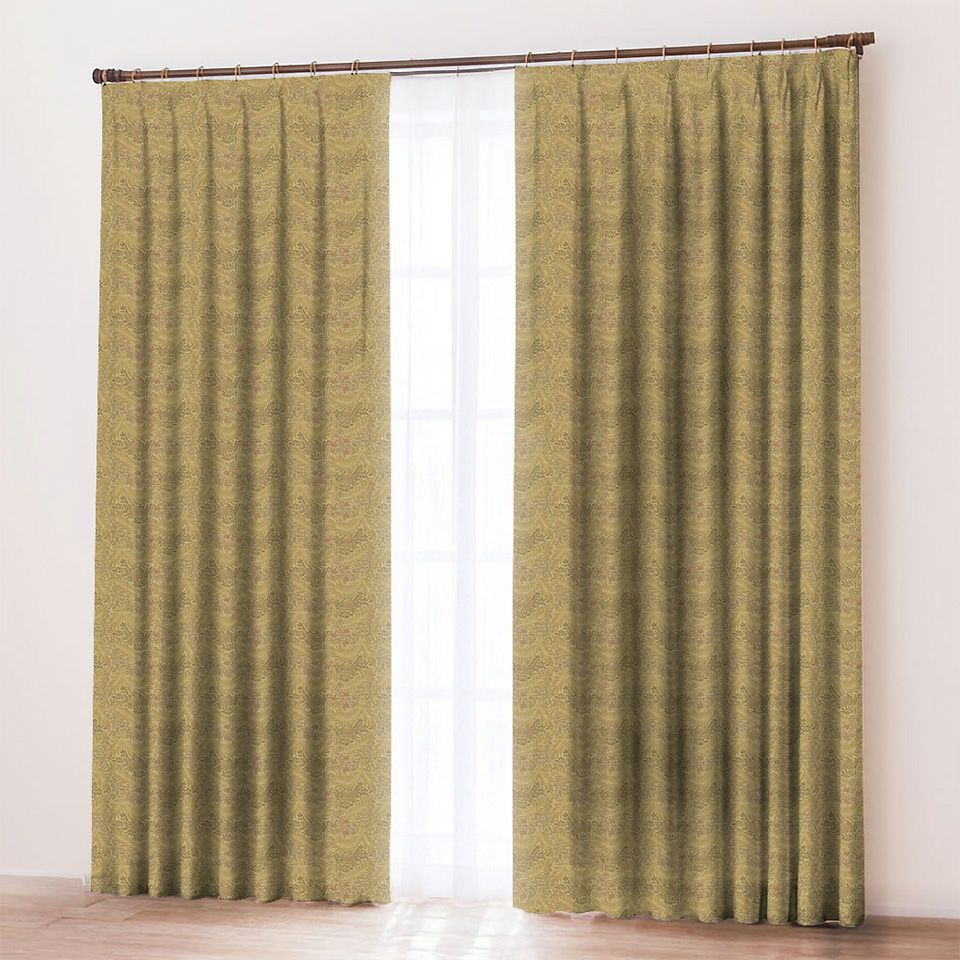 イメージ画像／飛燕草（ひえんそう／デルフィニュウム）をモチーフに、1875年に製作されたウィリアム・モリスの壁紙のデザインを織物にしました