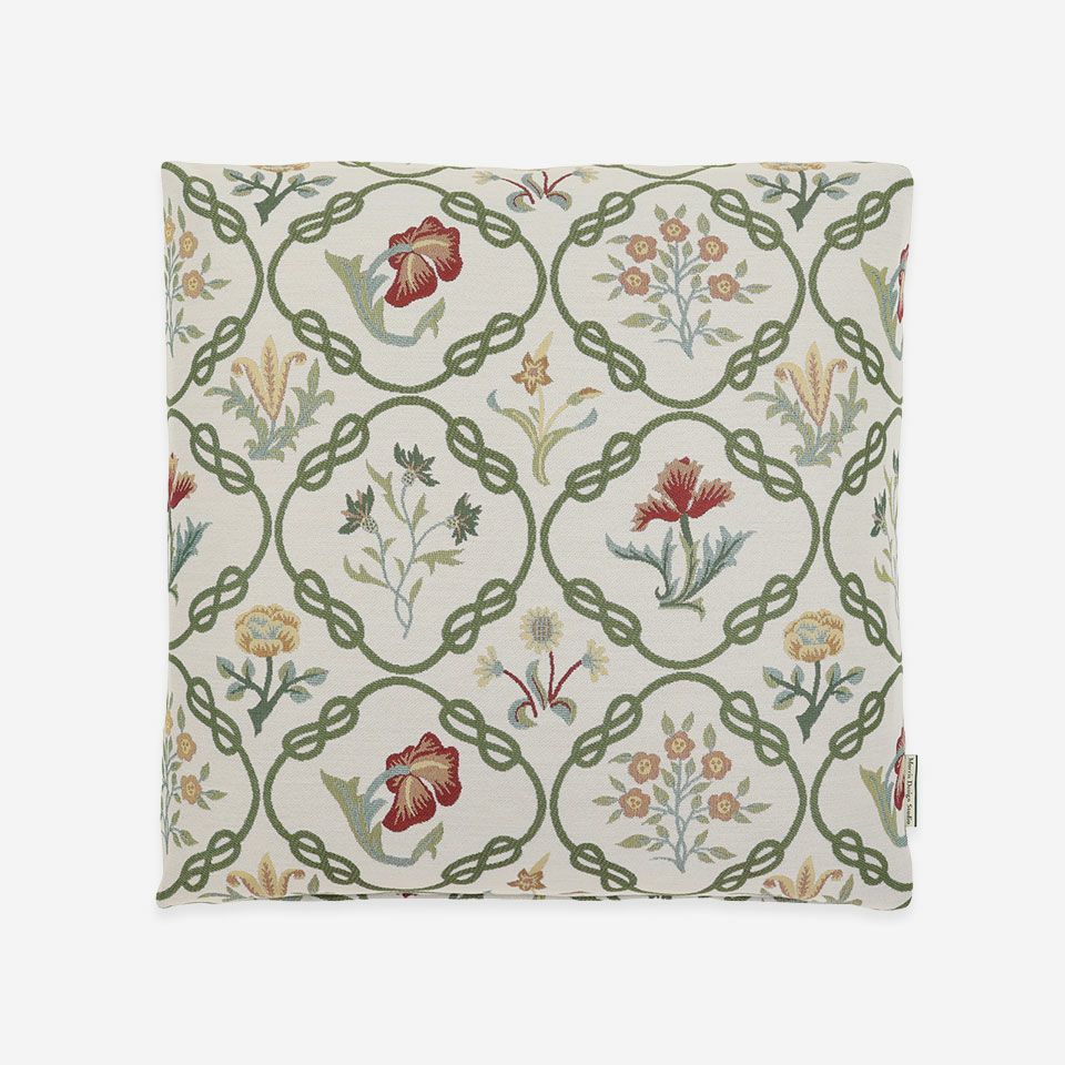 表面／カラー：ベージュ／50cm×50cm／マチ付き／カバー取り外し可