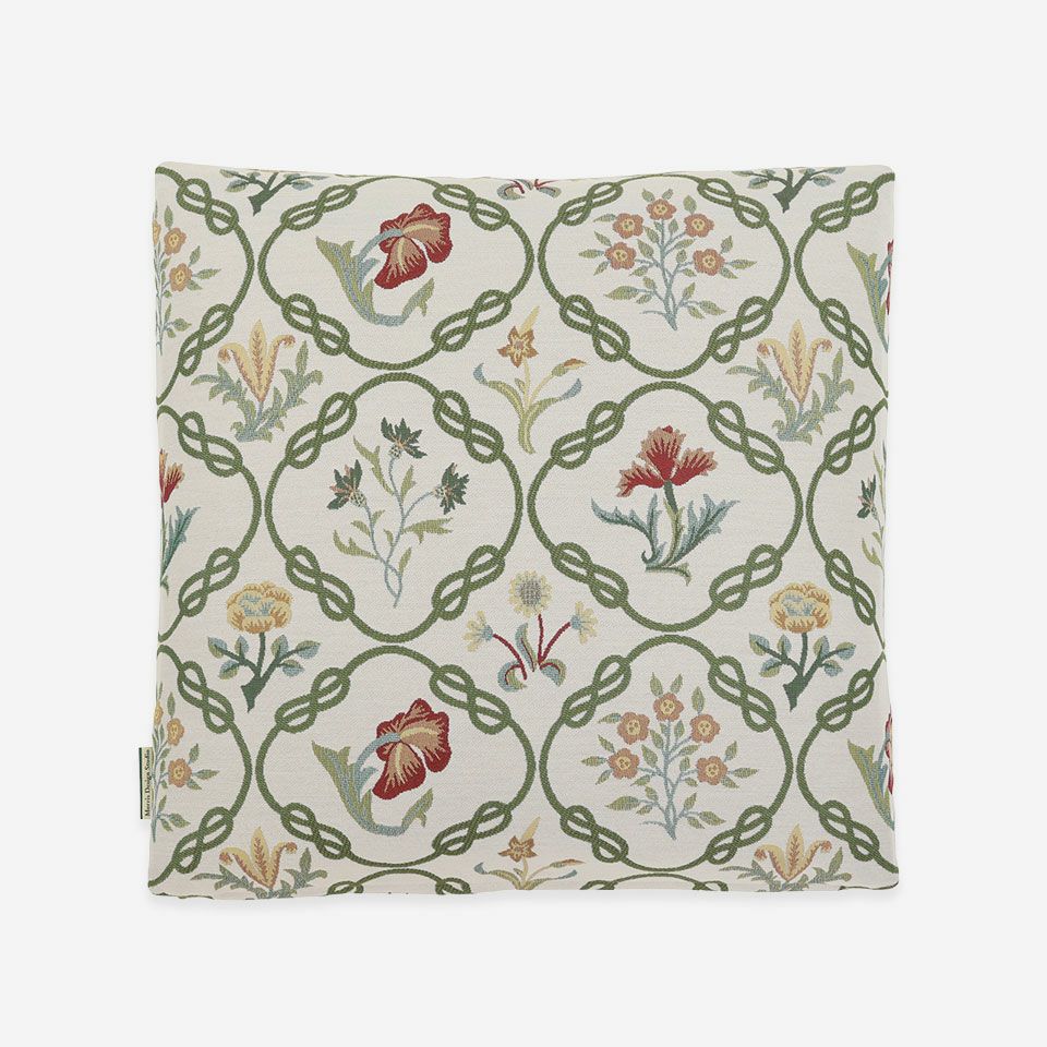 裏面／カラー：ベージュ／50cm×50cm／マチ付き／裏面も同じ柄の出方になっています