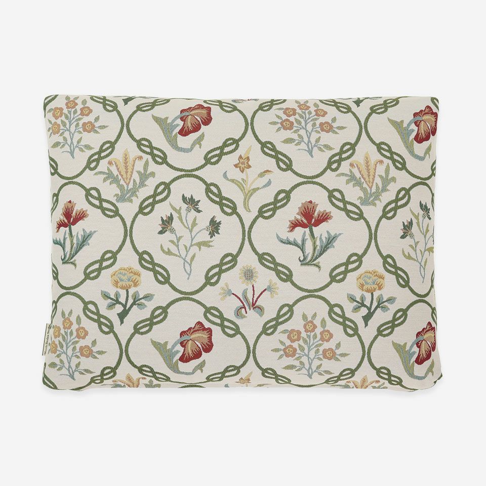 裏面／カラー：ベージュ／60cm×45cm／マチ付き／裏面も同じ柄の出方になっています