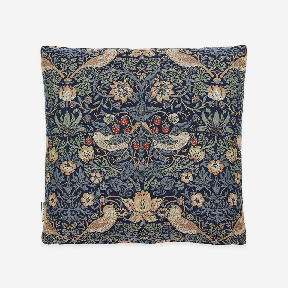 裏面／カラー：ダークブルー／50cm×50cm／マチ付き／裏面も同じ柄の出方になっています