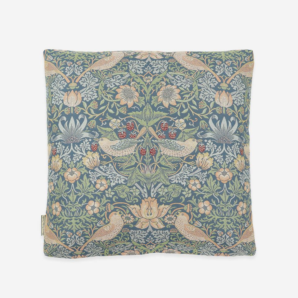 裏面／カラー：ブルーグリーン／50cm×50cm／マチ付き／裏面も同じ柄の出方になっています