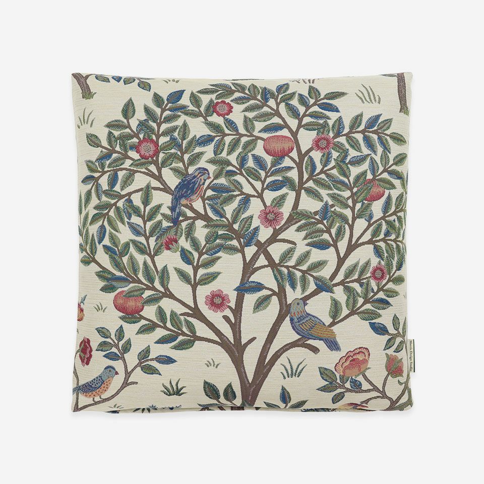 表面／カラー：ベージュ／50cm×50cm／マチ付き／カバー取り外し可