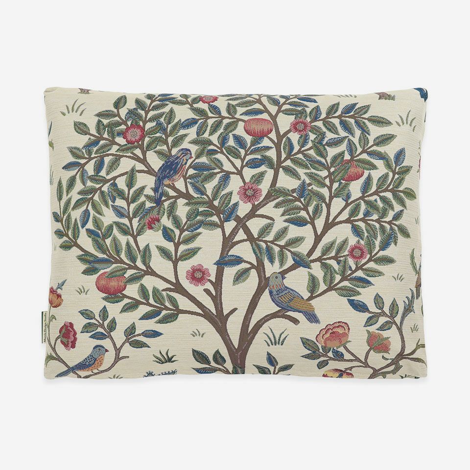 裏面／カラー：ベージュ／60cm×45cm／マチ付き／裏面も同じ柄の出方になっています