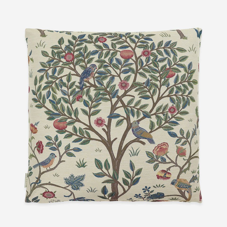 裏面／カラー：ベージュ／60cm×60cm／マチ付き／裏面も同じ柄の出方になっています