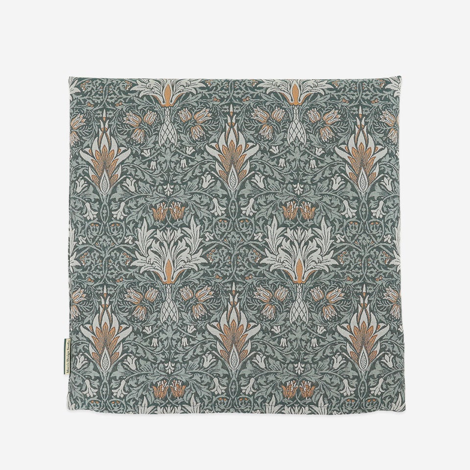 裏面／カラー：ブルーグリーン／46cm×46cm／表面と同一生地を使用しています