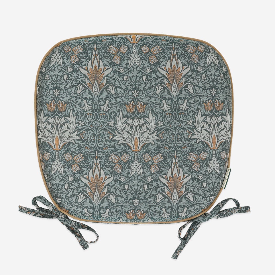 表面／カラー：ブルーグリーン／46cm×44cm／紐付き／カバー取り外し可