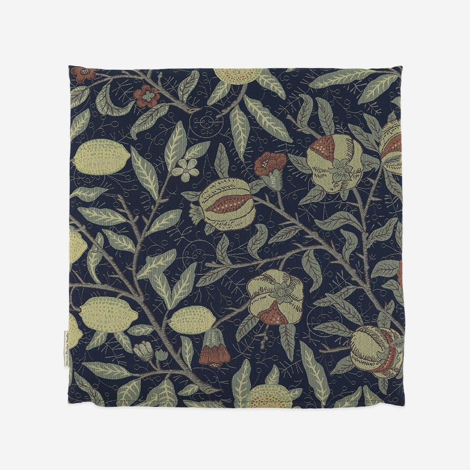 裏面／カラー：ダークブルー／46cm×46cm／表面と同一生地を使用しています