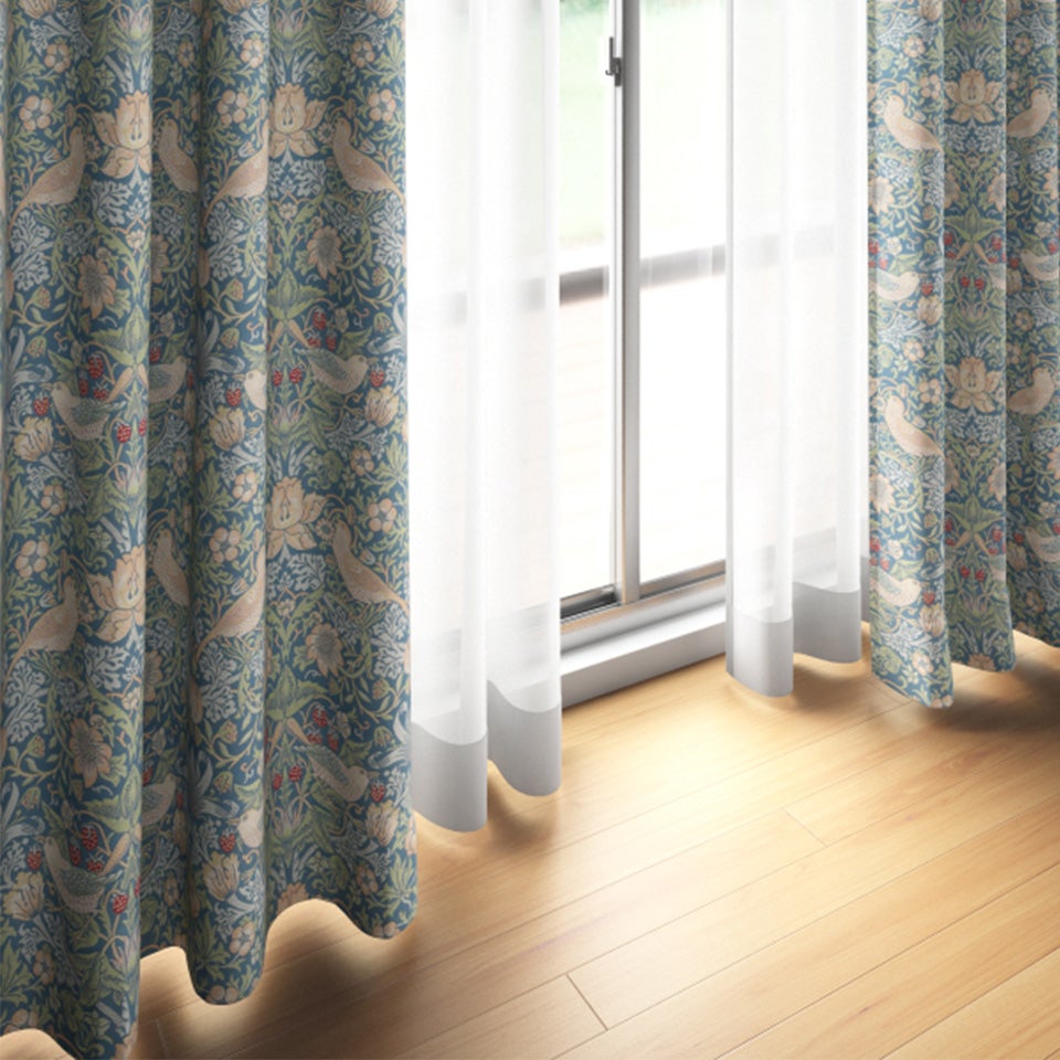 床や家具との相性、部屋全体の雰囲気と合うかご確認いただけます ※カーテン吊りサンプルは1枚です
