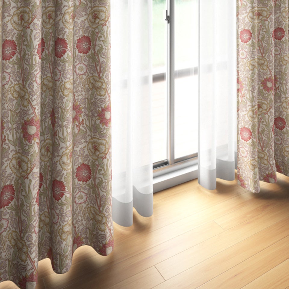 床や家具との相性、部屋全体の雰囲気と合うかご確認いただけます ※カーテン吊りサンプルは1枚です