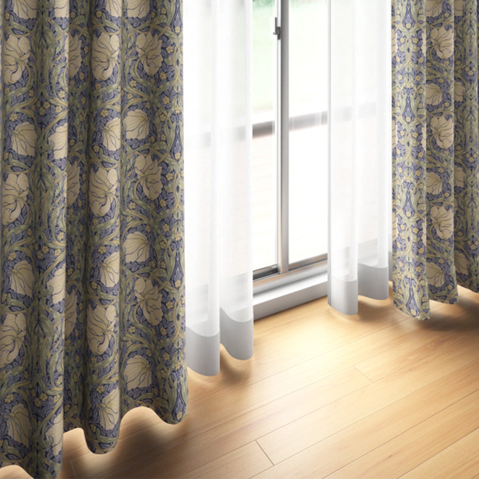 床や家具との相性、部屋全体の雰囲気と合うかご確認いただけます ※カーテン吊りサンプルは1枚です
