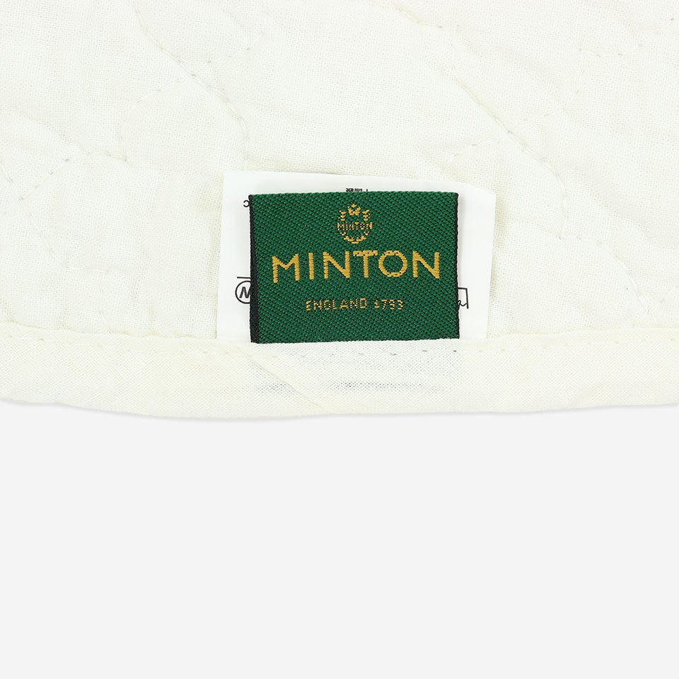 【極美品】kiton／キートン／コットンリネン／小紋柄／クワトロピエゲ／ミント MINTON（ミントン） キルトマルチカバー 2人掛け用 | 【公式】川島織物
